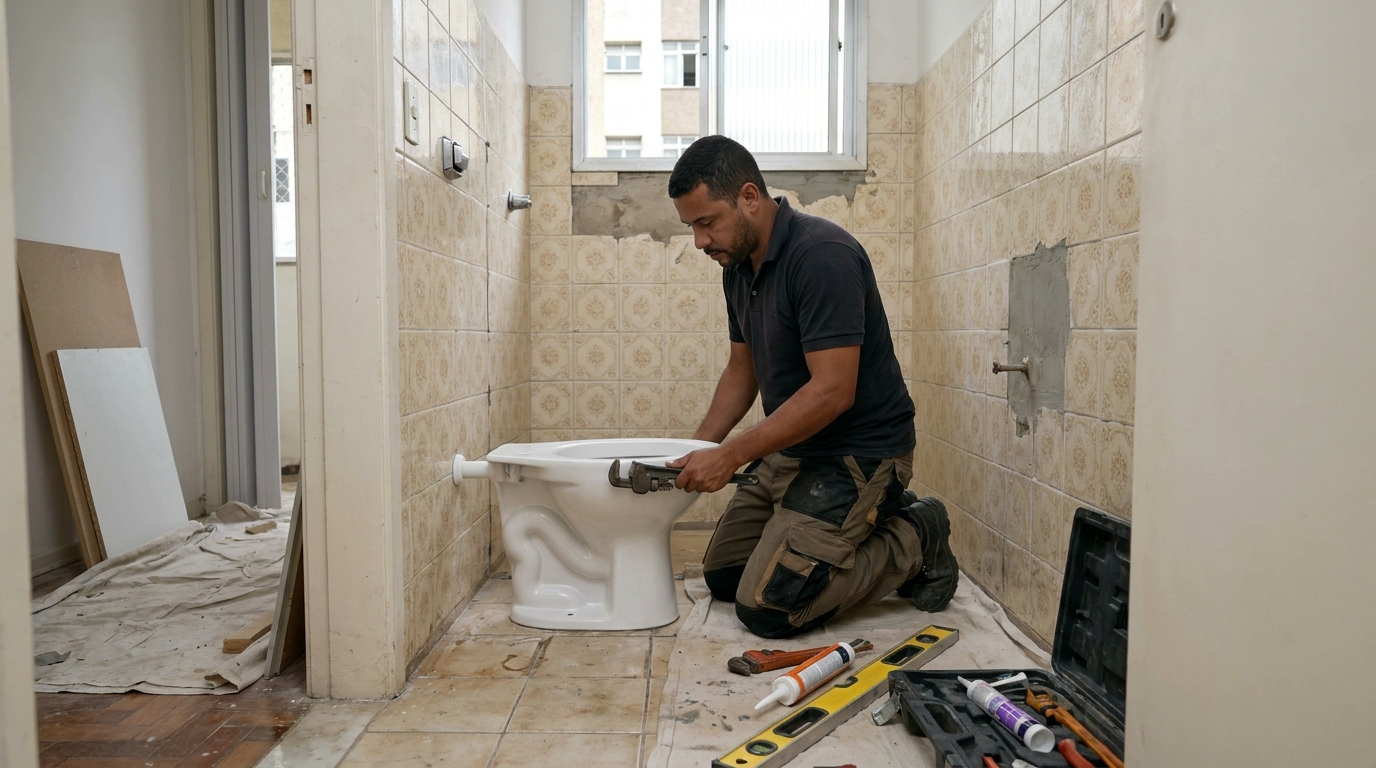 Reforço de vedação sanitária em Vitória-ES